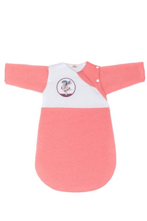 Sac de dormit cu maneca nou nascut 55 cm Bunny pink Fillikid – imaginea 4
