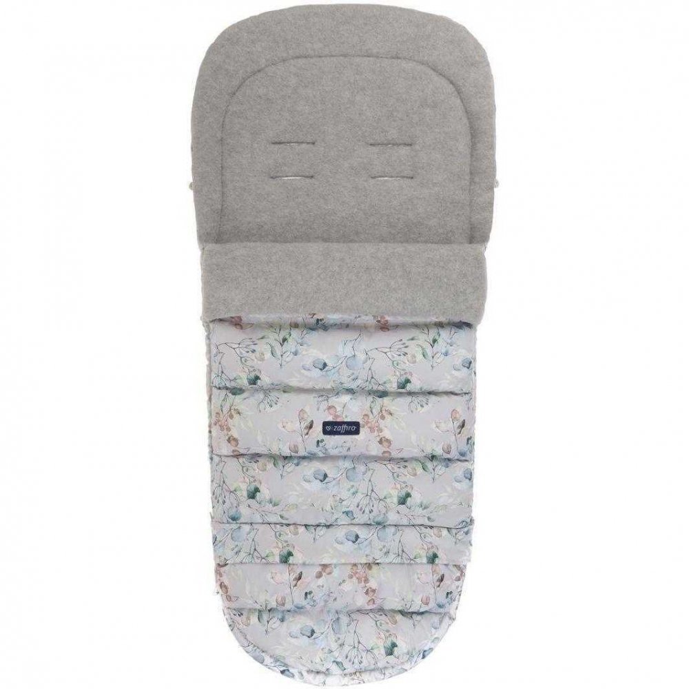 Sac de iarna pentru carucior si scaun auto iGrow 2.0 cu lana oaie Premium Organic Womar Zaffiro bloom – imaginea 2
