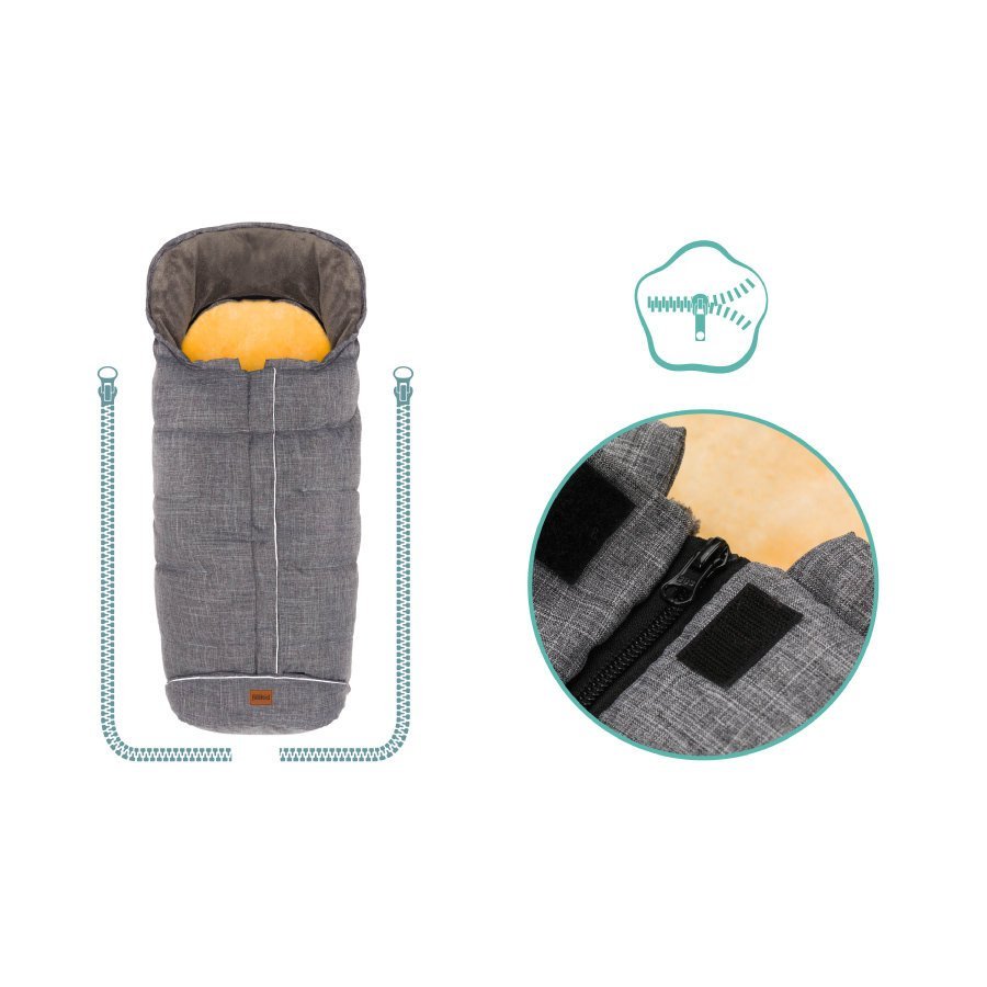 Sac iarna 0-3 ani cu interior din lana naturala Triglav Fillikid – imaginea 4