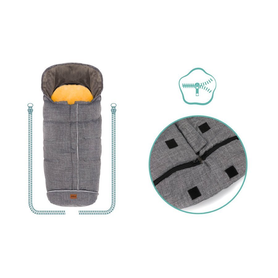 Sac iarna 0-3 ani cu interior din lana naturala Triglav Fillikid – imaginea 5
