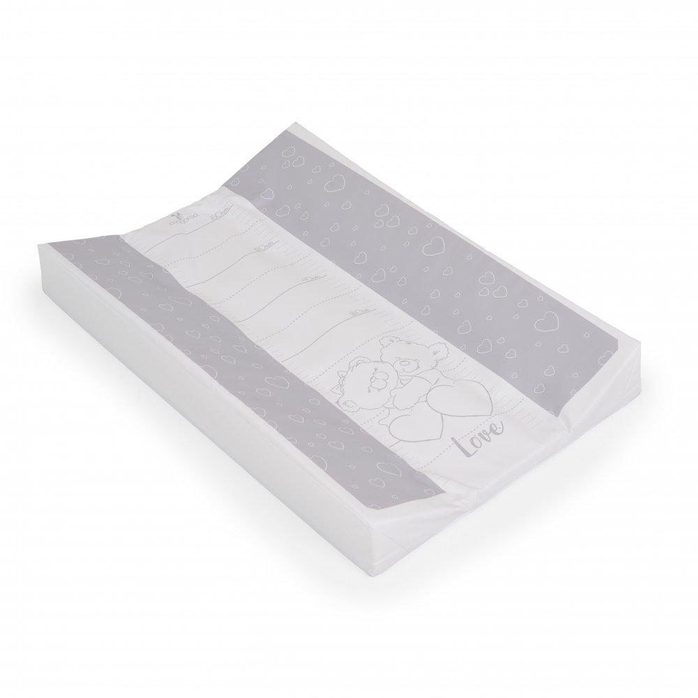 Saltea moale de infasat bebelusi Cangaroo Grey bears 44x67cm,suprafata impermeabila,taliometru incorporat,curatare usoara – imaginea 2