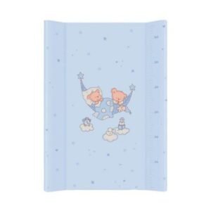 Saltea de infasat cu intaritura 70x50 cm ursuletii somnorosi albastru