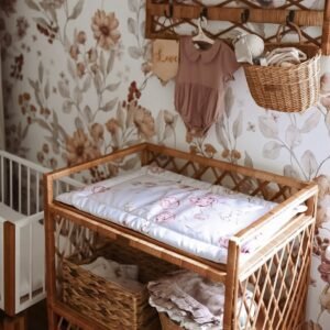 Saltea pentru masa de infasat bebe impermeabila fata dubla Boho by BabySteps