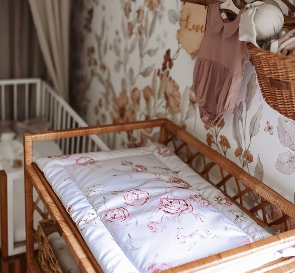 Saltea pentru masa de infasat bebe impermeabila fata dubla Boho by BabySteps – imaginea 5