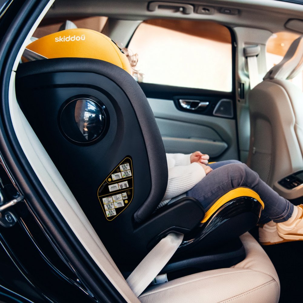 Scaun auto isofix Skiddou Tby 15-36 kg Galben