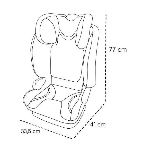 Scaun auto isofix Skiddou Tby 15-36 kg Galben – imaginea 2