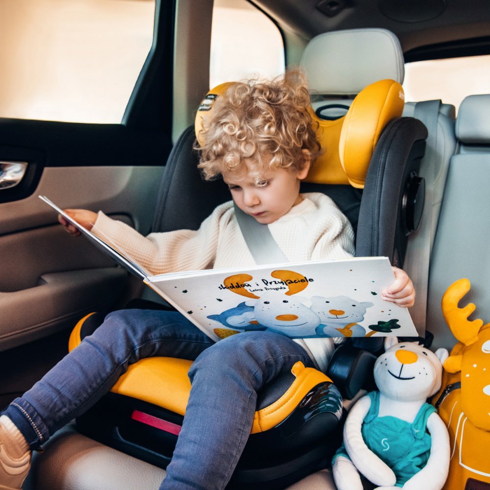 Scaun auto isofix Skiddou Tby 15-36 kg Galben – imaginea 3