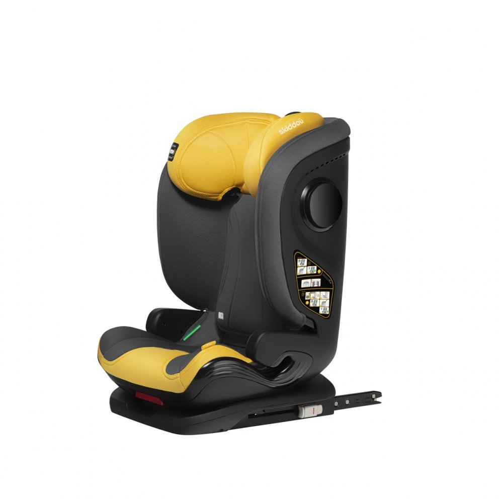 Scaun auto isofix Skiddou Tby 15-36 kg Galben – imaginea 7