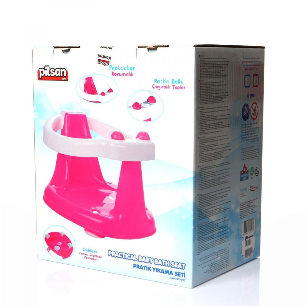 Scaun de baie pentru bebelusi Pilsan Pink – imaginea 2