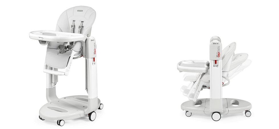 Scaun de masa 3 in 1 Peg Perego Tatamia Follow Me 0-15 Kg Wonder Grey