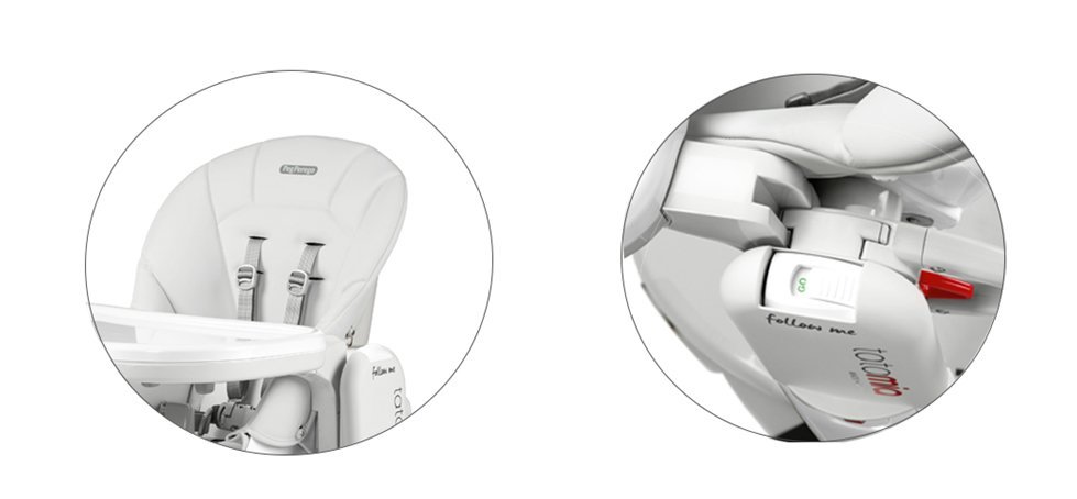 Scaun de masa 3 in 1 Peg Perego Tatamia Follow Me 0-15 Kg Wonder Grey – imaginea 4