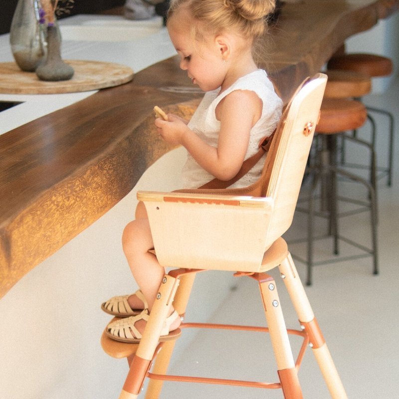 Scaun de masa Childhome Evowood naturalruginiu – imaginea 4