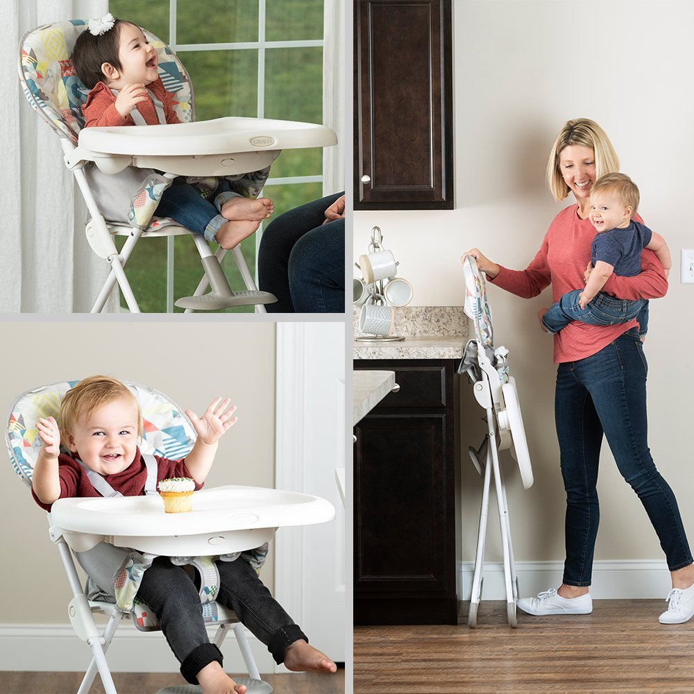 Scaun de masa Graco Snack N Stow Bear Story – imaginea 4
