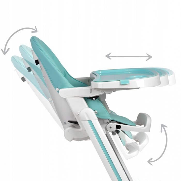 Scaun de masa cu roti Ricokids Tugo turcoaz – imaginea 2