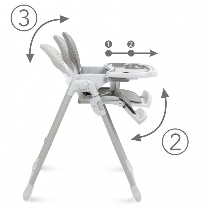 Scaun de masa multifunctional Kidwell Beno Gray – imaginea 3