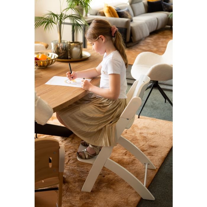 Scaun de masa reglabil in inaltime Childhome Evosit Fag alb – imaginea 5