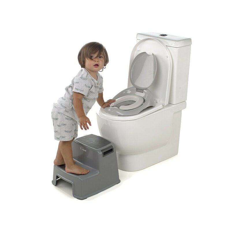 Scaunel inaltator Jane cu doua trepte si suprafata antiderapanta 3 ani + Dim Grey – imaginea 2