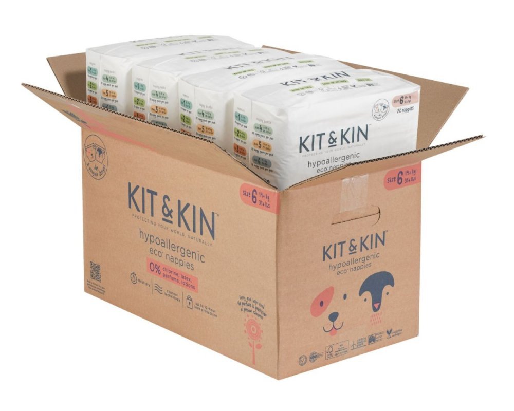 Scutece Hipoalergenice Eco KitKin 96 buc Marimea 6 – imaginea 2