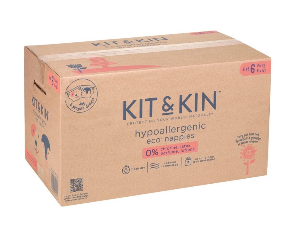 Scutece Hipoalergenice Eco KitKin 96 buc Marimea 6 – imaginea 4