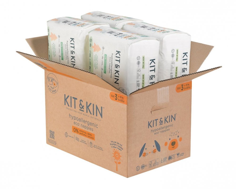 Scutece Hipoalergenice Eco KitKin 128 buc Marimea 3 – imaginea 3