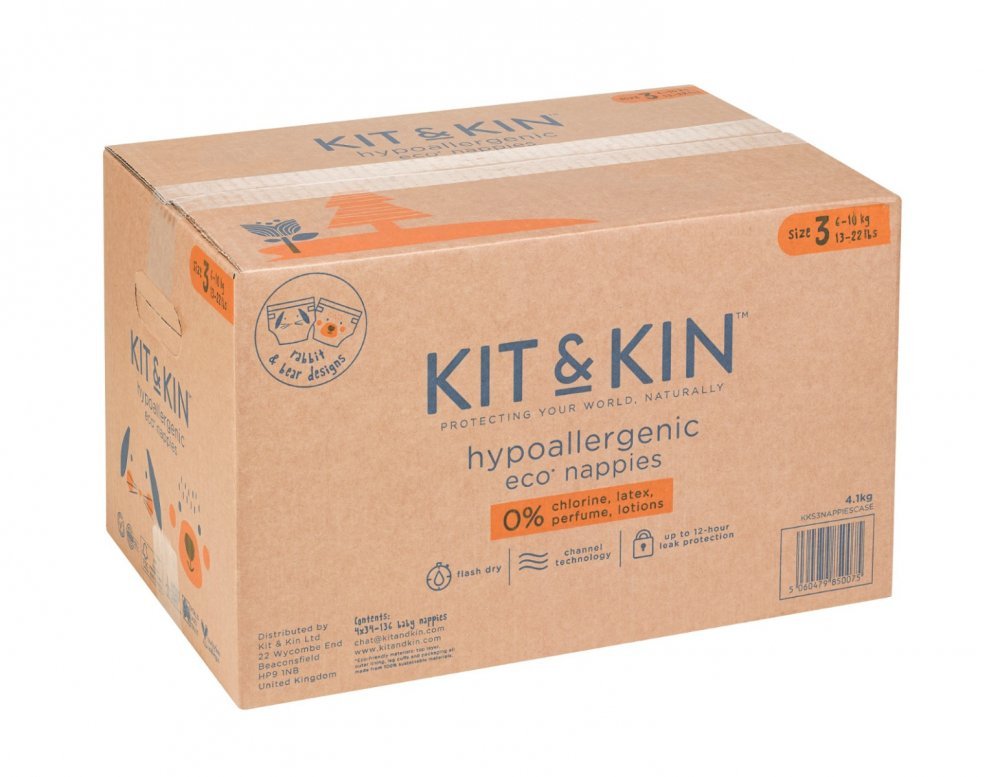 Scutece Hipoalergenice Eco KitKin 128 buc Marimea 3 – imaginea 4