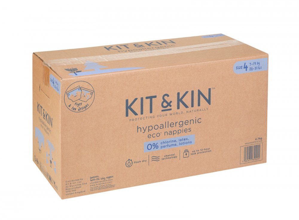 Scutece Hipoalergenice Eco KitKin 128 buc Marimea 4 – imaginea 3