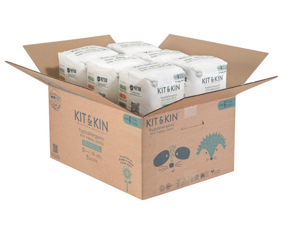 Scutece Hipoalergenice Eco KitKin Pull Up 108 buc Marimea 6 – imaginea 4