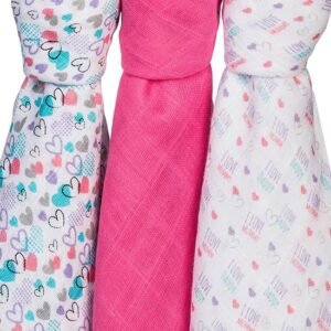 Set 3 scutece din muselina super soft Babyono 34802 din bumbac 70x70 cm