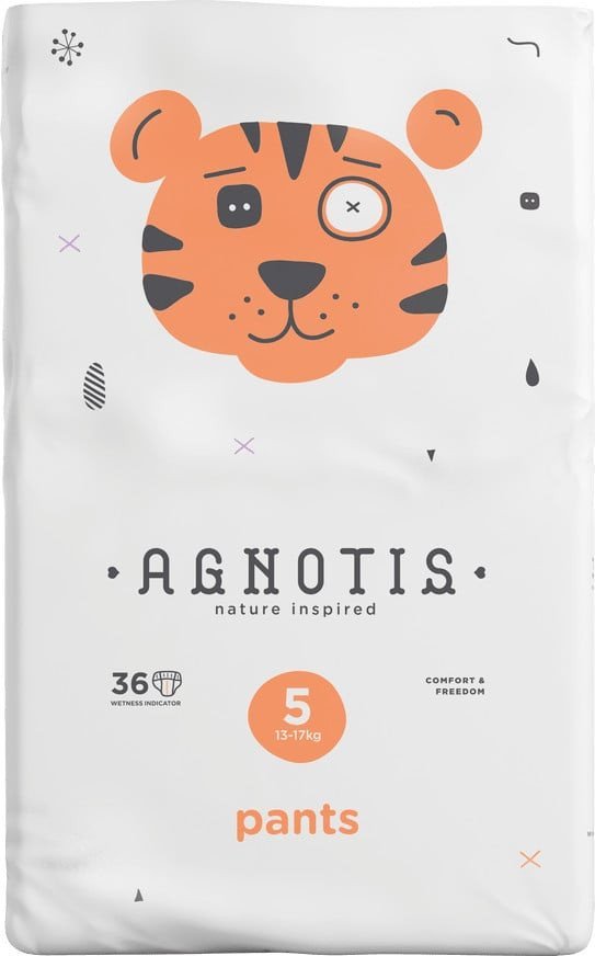 Scutece tip chilotel hipoalergenice Agnotis pants marimea nr 5 13-17 kg 36 bucati – imaginea 5