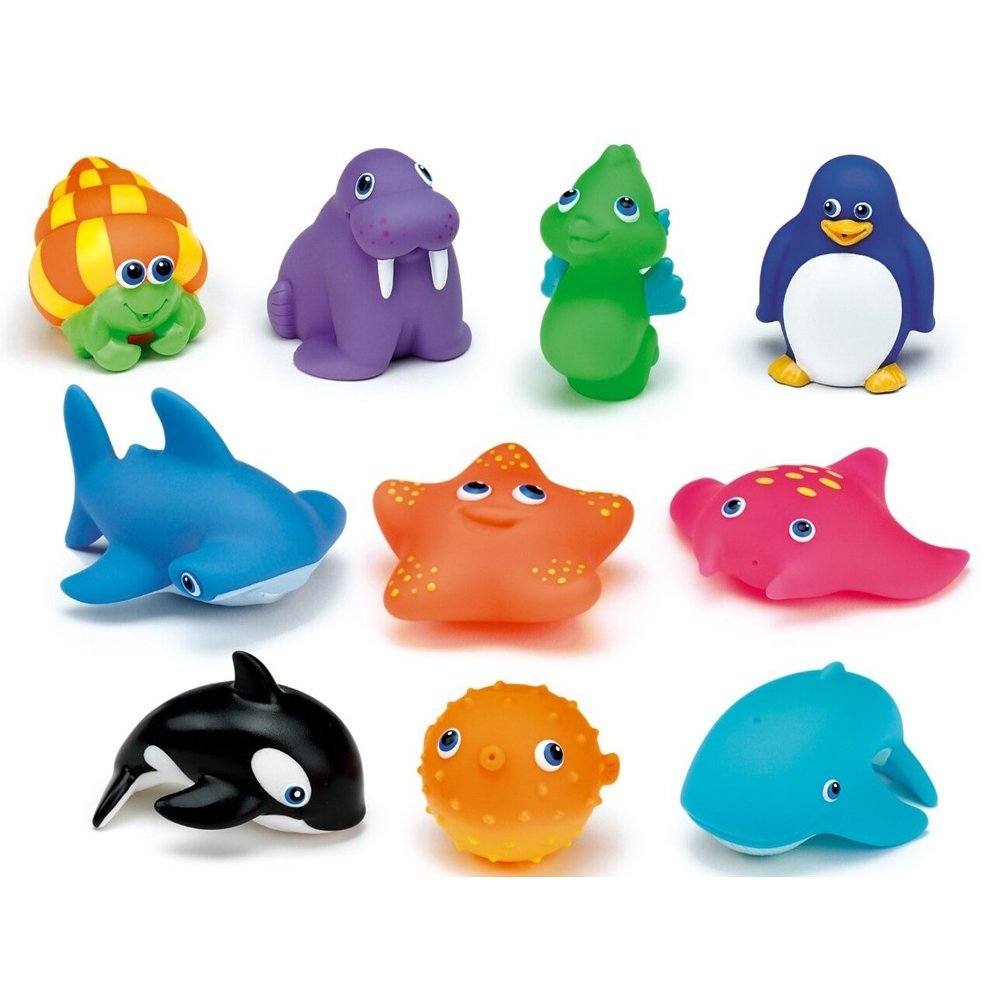 Set 10 jucarii de baie animale marine – imaginea 2