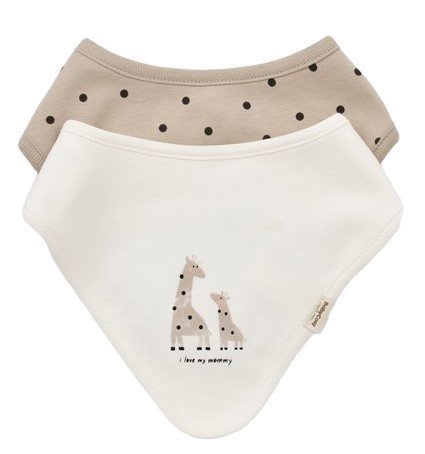 Set 2 bavete Girafa BabyCosy EcruMink – imaginea 5