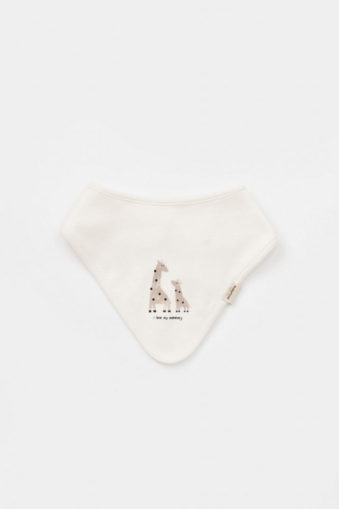 Set 2 bavete Girafa BabyCosy EcruMink – imaginea 4