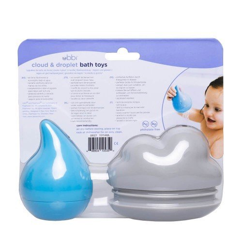 Set 2 jucarii de baie Ubbi norisor si picatura de ploaie – imaginea 2
