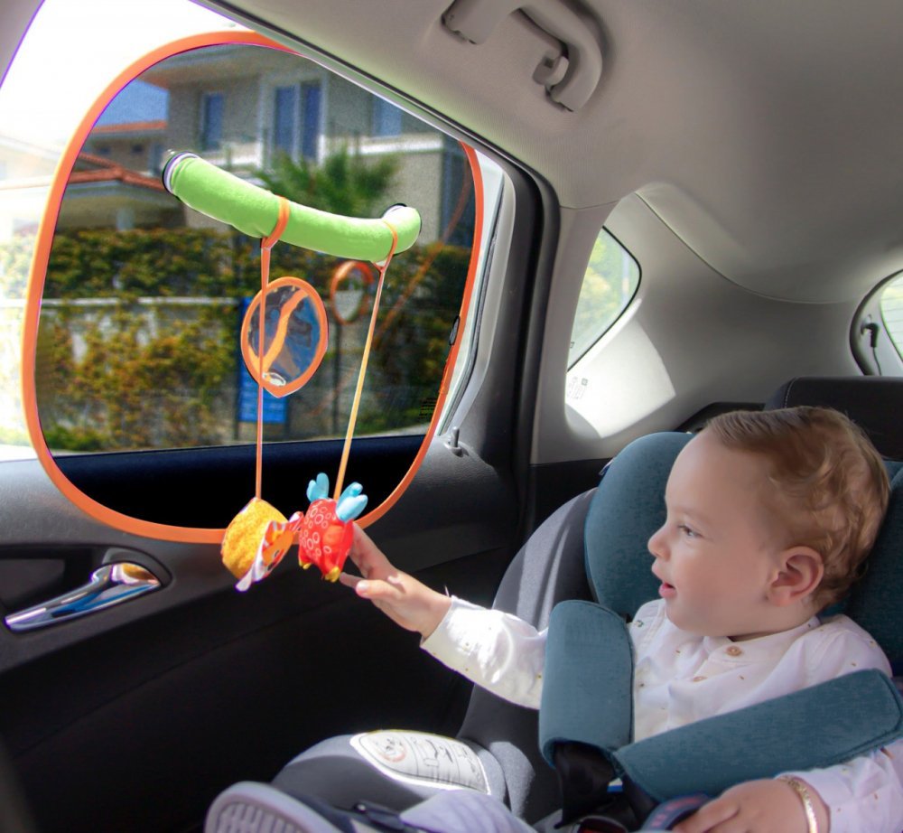 Set 2 parasolare BabyJem cu jucarii si oglinda – imaginea 5