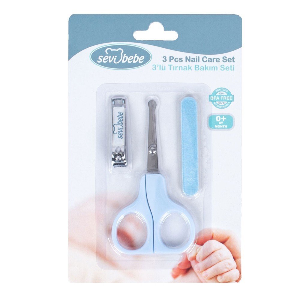 Set 3 accesorii ingrijire unghii Sevibebe albastru – imaginea 4