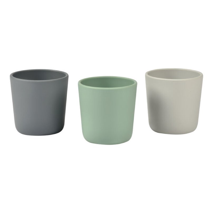 Set 3 pahare silicon Beaba Sage Green – imaginea 5