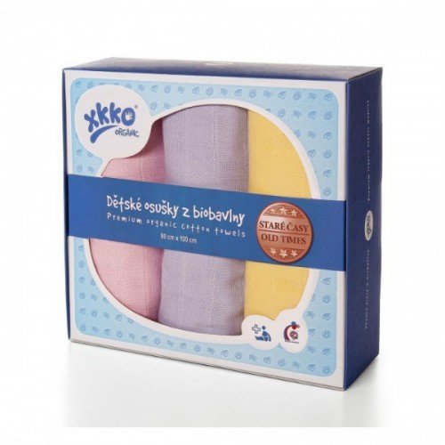 Set 3 prosoape muselina bbc organic 90x100cm Girls XKKO