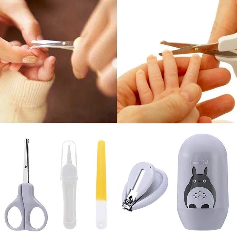 Set 4 piese pentru ingrijirea unghiilor bebelusului Iepure Roz – imaginea 2