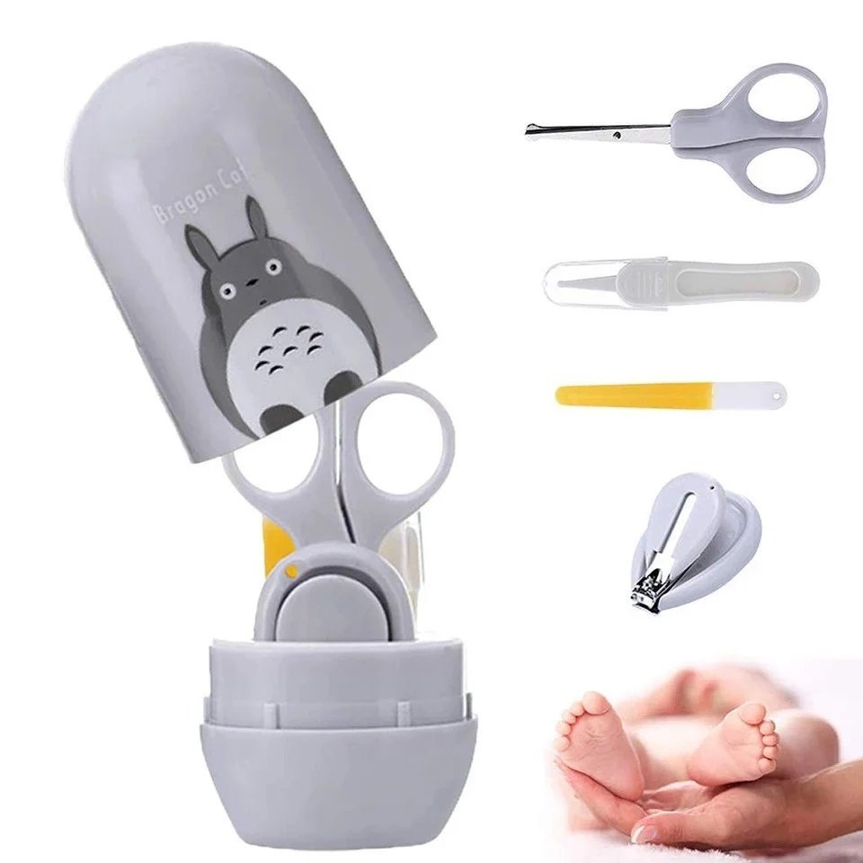 Set 4 piese pentru ingrijirea unghiilor bebelusului Leu Roz – imaginea 2