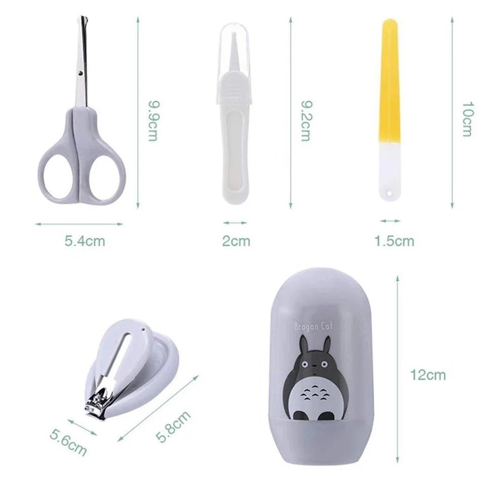 Set 4 piese pentru ingrijirea unghiilor bebelusului Pisica Gri – imaginea 4