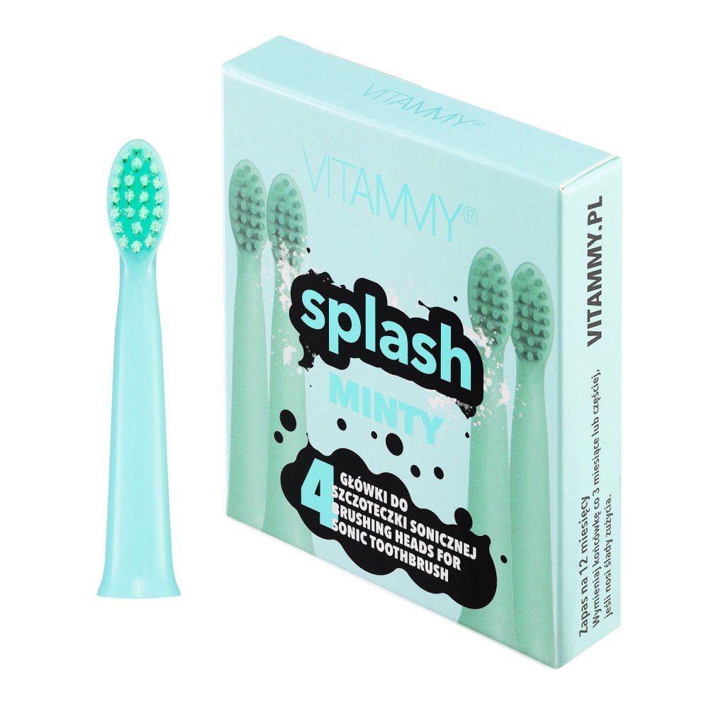 Set 4 rezerve periuta de dinti Vitammy Splash TH1811-4 Minty menta – imaginea 4