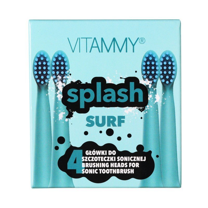 Set 4 rezerve periuta de dinti Vitammy Splash TH1811-4 Surf albastru – imaginea 3