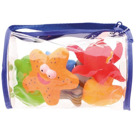 Set 6 jucarii pentru baie in husa albastra – imaginea 2