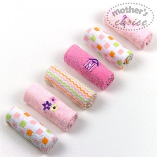 Set 6 mini prosopele pentru bebelusi roz – imaginea 3