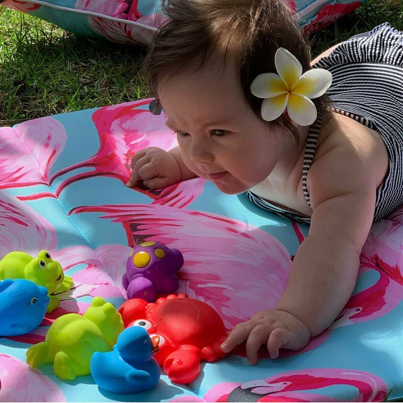 Set 7 animalute de baie Playgro fara BPA Floating Sea Friends New Blue – imaginea 6