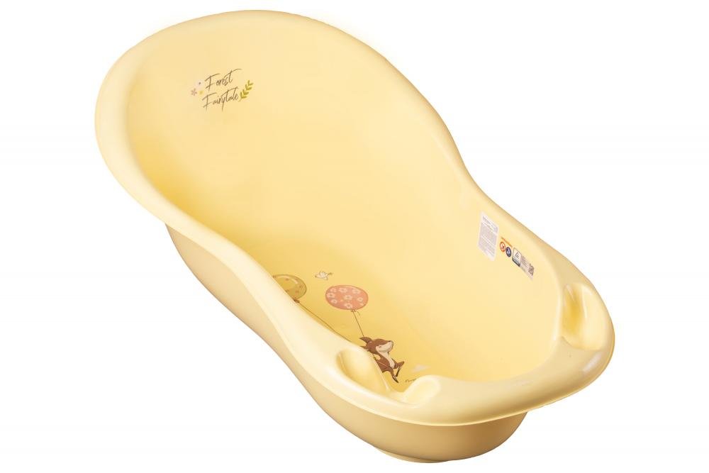 Set Cadita 102 cm cu suport metalic Forest Galben