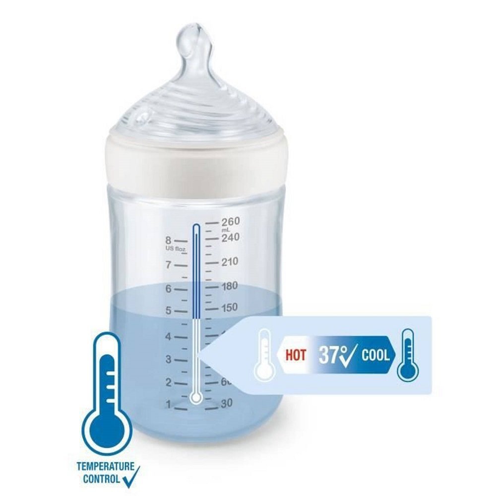 Set Nuk nou nascut Nature Sense Perfect Start cu control temperatura alb – imaginea 2