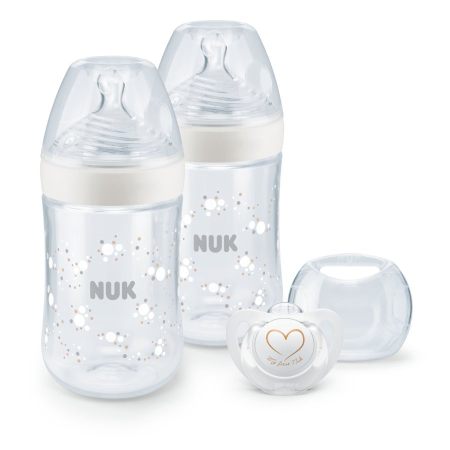 Set Nuk nou nascut Nature Sense Start Twin cu control temperatura alb – imaginea 3
