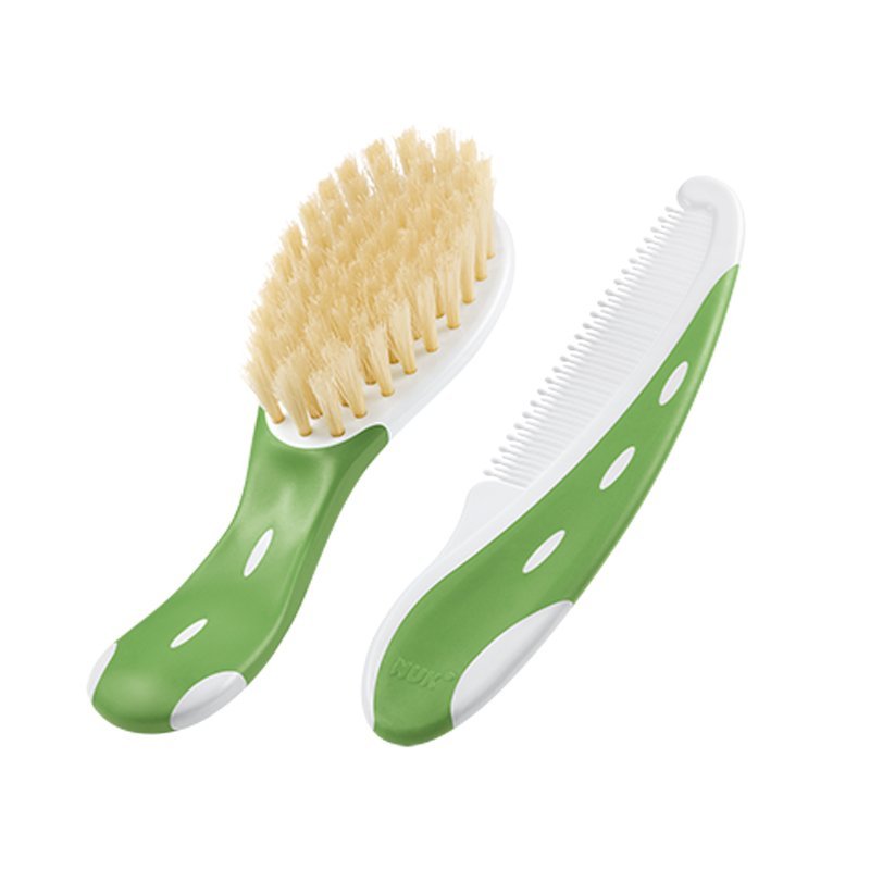 Set Nuk perie par natural si piepten verde – imaginea 2