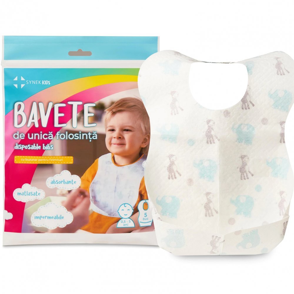 Set bavete unica folosinta 5 buc Synek  0.5luni – 5 ani – imaginea 2